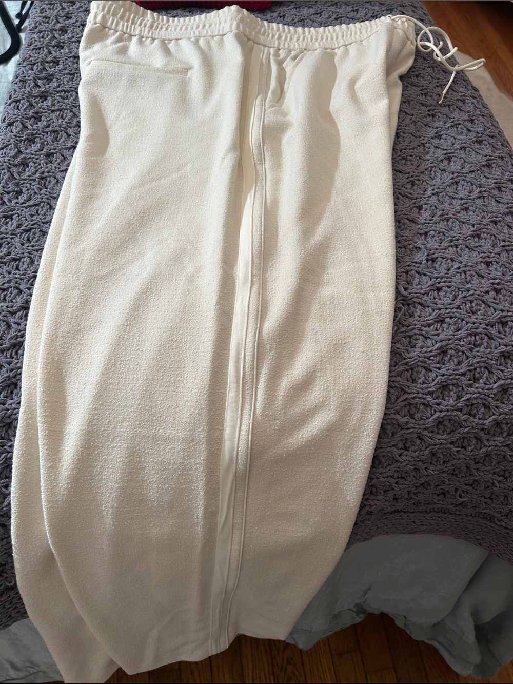 Women's Cream Drawstring pants